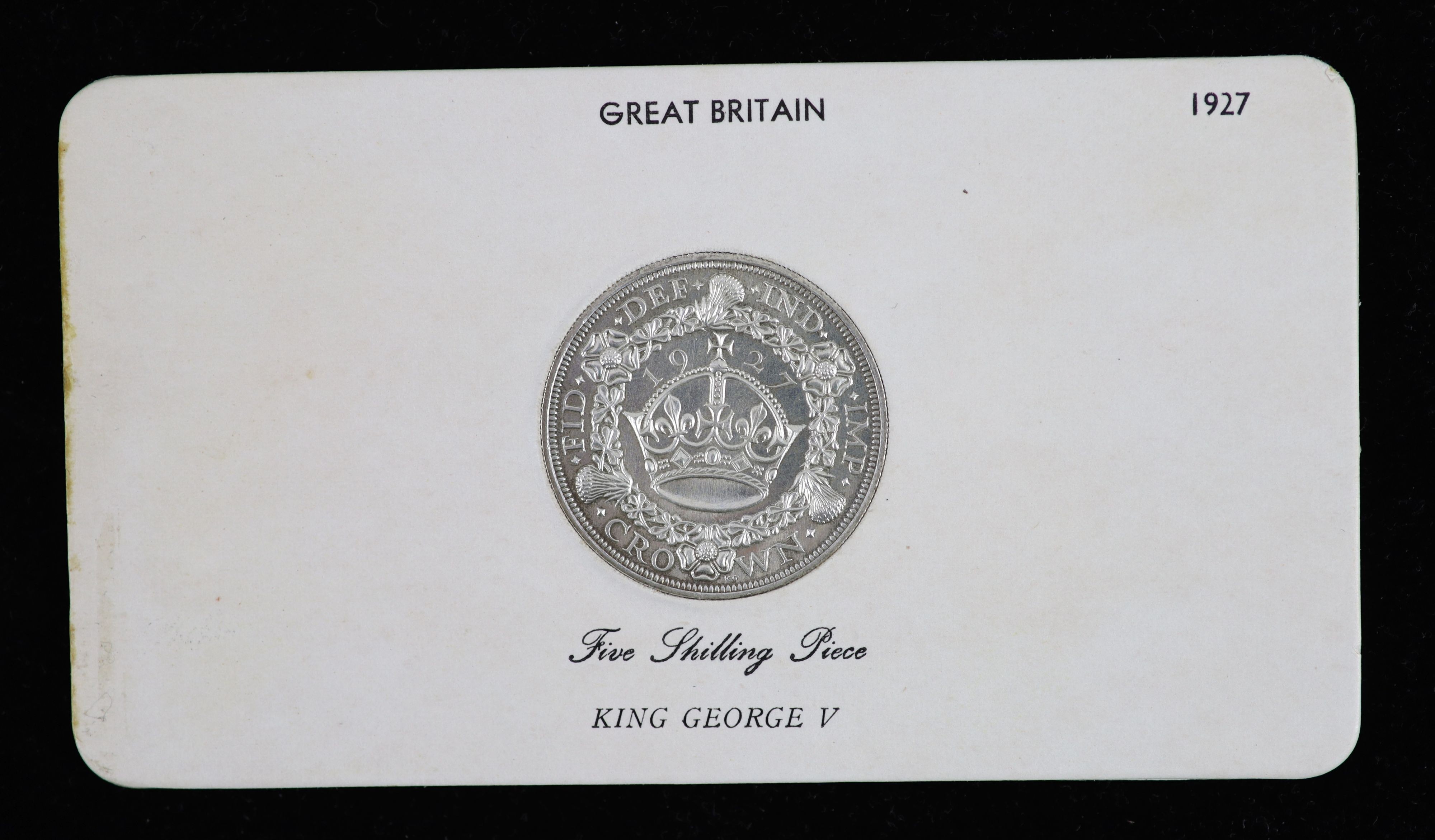 A George V Proof Crown, 1927 (S 4036), fourth coinage, cleaned otherwise EF